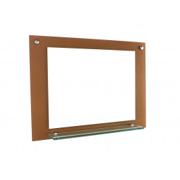 ESPELHO PARA BANHEIRO COM PRATELEIRA 80CM ROSE GOLD