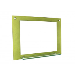 ESPELHO PARA BANHEIRO COM PRATELEIRA 80CM VERDE OLIVA