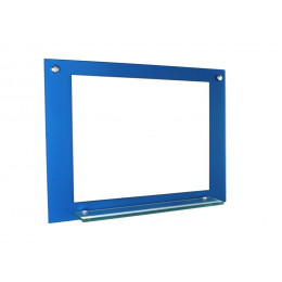 ESPELHO PARA BANHEIRO COM PRATELEIRA 50CM AZUL ESCURO