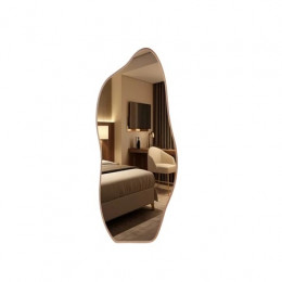 Espelho Decorativo Moldura de Aluminio E06 115 x 60 Orgânico Lapidado Moderno Pinterest Rose Gold