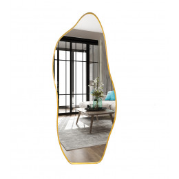 Espelho Decorativo Moldura de Aluminio E06 150 x 60 Orgânico Lapidado Moderno Pinterest Dourado Real
