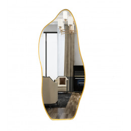 Espelho Decorativo Moldura de Aluminio E06 170 x 70 Orgânico Lapidado Moderno Pinterest Dourado Real